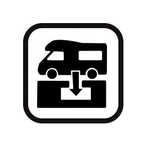 Autocamper faciliteter 20x20 cm