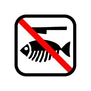 Rensning af fisk forbudt 20x20 cm