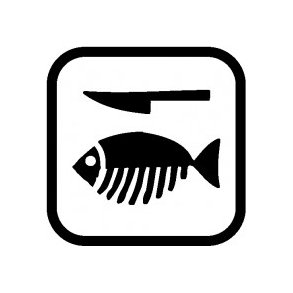 Rensning af fisk 20x20 cm