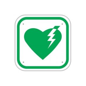 Hjertestarter 20x20 cm