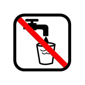 Ikke drikkevand 20x20 cm