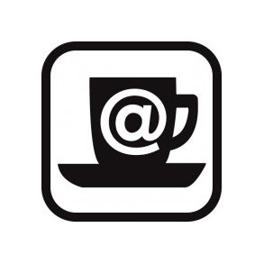 Internet caf 20x20 cm