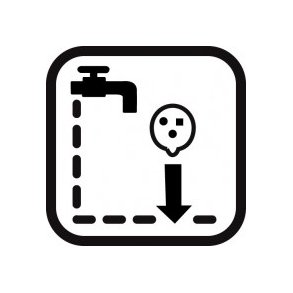 Komfortplads med aflb og strm 20x20 cm.