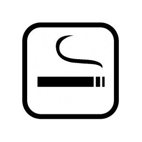 Rygning tilladt 20x20 cm